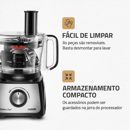 Imagem de Multiprocessador turbo chef 7 em 1 mondial mpn-01-be 220v 3094-02