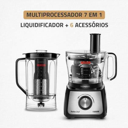 Imagem de Multiprocessador Turbo Chef 7 em 1 Mondial - MPN-01-BE