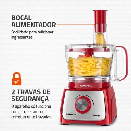 Imagem de Multiprocessador Turbo Chef 7 em 1 Mondial MPN-01-RE 220V