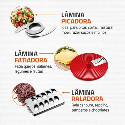 Imagem de Multiprocessador Turbo Chef 7 em 1 Mondial MPN-01-RE 220V