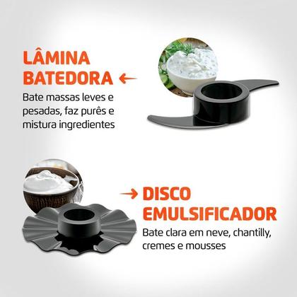 Imagem de Multiprocessador Turbo Chef 9 em 1 Mondial 1000W MPN-01-BF