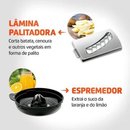 Imagem de Multiprocessador Turbo Chef 9 em 1 Mondial 1000W MPN-01-BF