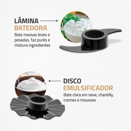 Imagem de Multiprocessador Turbo Chef 9 em 1 Mondial Preto 1000W MPN-01-BF