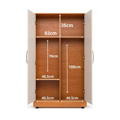 Imagem de Multiuso Armário 2 Porta Para Escritório Quarto com Prateleira