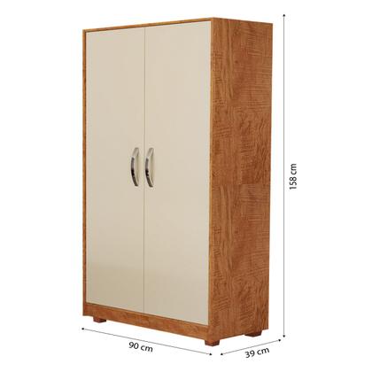 Imagem de Multiuso Armário 2 Porta Para Escritório Quarto com Prateleira