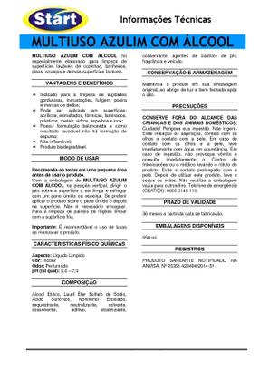 Imagem de Multiuso com Álcool Azulim 500 Ml Start