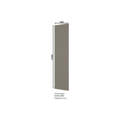 Imagem de Multiuso de Cozinha Painel de Edição p/ Fechamento Lateral Connect 220x49x2,5cm Duna - Henn