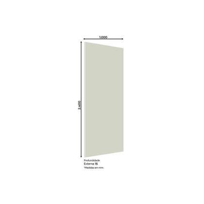 Imagem de Multiuso de Cozinha Painel Fechamento Acabamento 100x240x2,5cm Off White - Henn