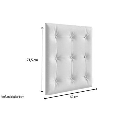 Imagem de Multiuso de Quarto Bebê Kit Capitonê Courano p/ Berço Retrô Bege - Peroba