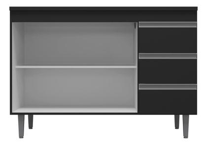 Imagem de Multiuso Gabinete Balcão Andreia 100cm S/ Tampo Ajl.