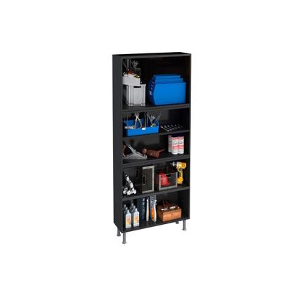 Imagem de Multiuso Lavanderia Armário Multibox Aço 4 Portas c/Chave 80x193cm Preto/Cinza - Telasul