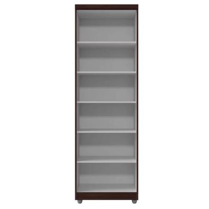 Imagem de Multiuso Organizador Armário Cox 2 Portas 5 Prateleiras Castanho