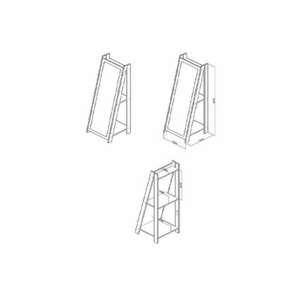 Imagem de Multiuso Quarto Casal Espelho RT 3083 Preto - Movelbento