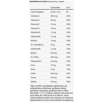 Imagem de Multivitamínico (90 Caps) Dux Nutrition