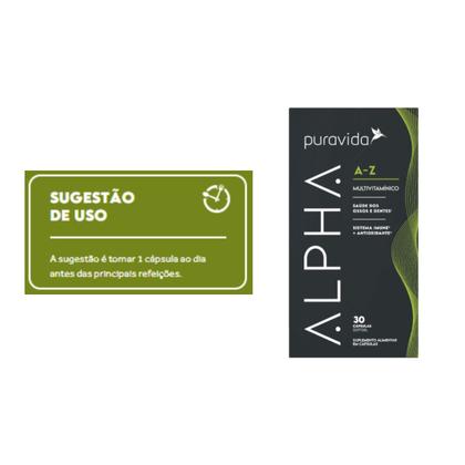 Imagem de Multivitamínico Alpha A-Z - Pura Vida 30 Cápsulas