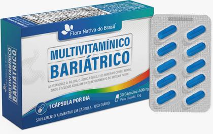 Imagem de Multivitamínico Bariátrico Com Vitamina D B6 B12 Ácido Fólico Cobre Ferro Zinco 30 Caps 500mg