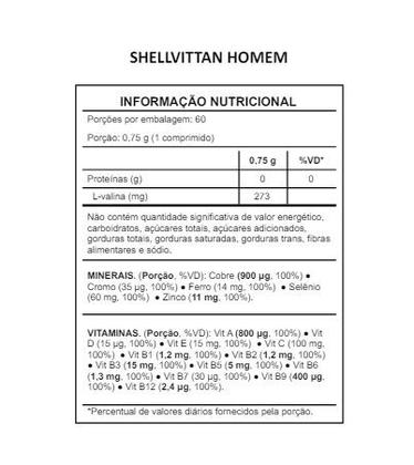 Imagem de Multivitamínico Shell Vittan Homem c/ 60 Cápsulas