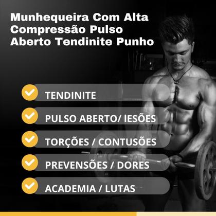Imagem de Munhequeira De Alta Compressão Para Tendinite Órtese Ajustável Neoprene Pulso Polegar Punho Dor