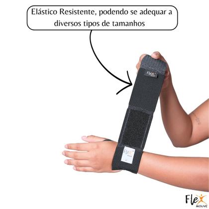 Imagem de Munhequeira Elástica Anatômica Tensor De Pulso Bilateral Faixa De Punho Ajustável Tendinite Artrite