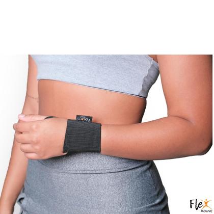 Imagem de Munhequeira Elástica Anatômica Tensor De Pulso Bilateral Faixa De Punho Ajustável Tendinite Artrite