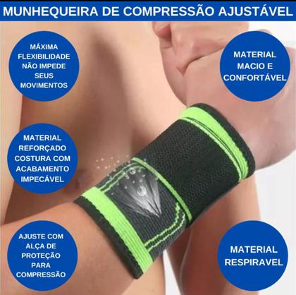 Imagem de Munhequeira esportiva de compressão