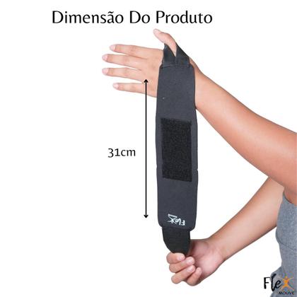 Imagem de Munhequeira Neoprene Anatômica Tensor De Pulso Bilateral Faixa De Punho Ajustável Tendinite Artrite Alivia Dor