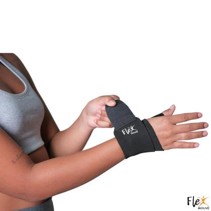 Imagem de Munhequeira Neoprene Anatômica Tensor De Pulso Bilateral Faixa De Punho Ajustável Tendinite Artrite Alivia Dor