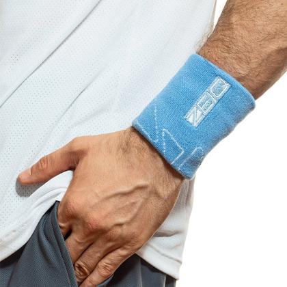 Imagem de Munhequeira Pulse Zeiq Azul e Branca