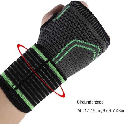 Imagem de Munhequeira Tensor Ajustável Pulso Protetor De Punhos