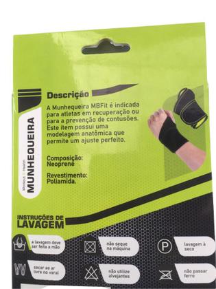 Imagem de Munhequeira Tensor Protetor De Punhos Mão Pulso MBfit