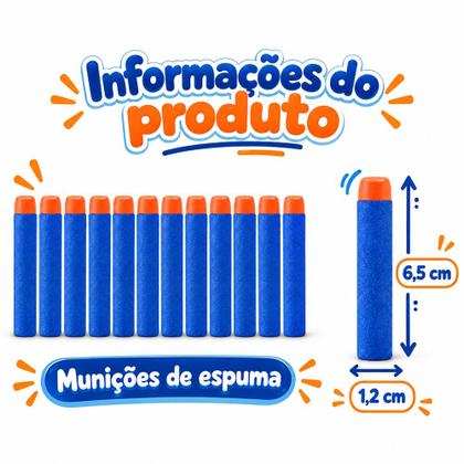 Imagem de Munições Arminha Lança Dardos NERF com 48 Peças Art Brink