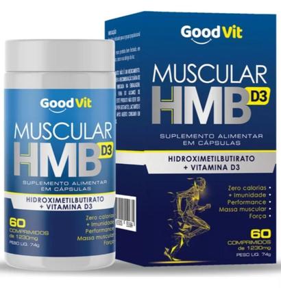 Imagem de Muscular HMB D3 - 60 Comprimidos - Good Vit