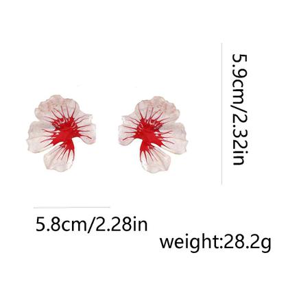 Imagem de N-L1993-Conjunto Feminino Colar e Brinco Flor Festa Formatura Madrinha Namorados Delicado