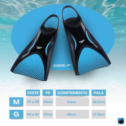 Imagem de Nadadeira Natação Speedo Pé de Pato Power Fin Mergulho