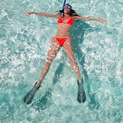 Imagem de Nadadeiras Para Natação Fivelas Ajustáveis Salto Aberto