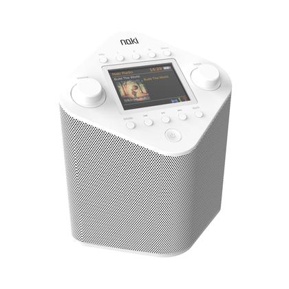 Imagem de Naki Pulse - Reprodutor de Música Kosher por Streaming Online (Branco) com Caixa de Som Única de 5W, Base de Borracha Antiderrapante e Bluetooth