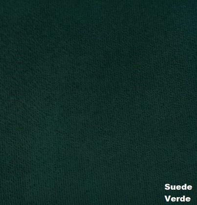 Imagem de Namoradeira Decorativa Agatha Suede Verde 2 Lugares Pés Madeira Mz Decor
