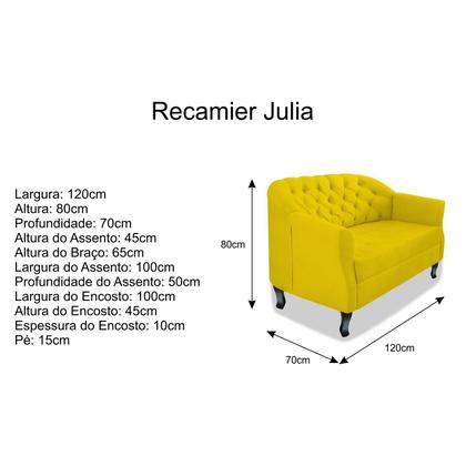 Imagem de Namoradeira Julia A02 Suede - Amarena Móveis