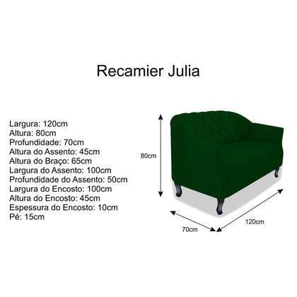 Imagem de Namoradeira Julia A02 Suede - Amarena Móveis