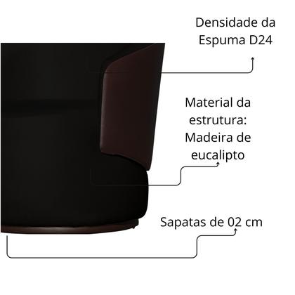 Imagem de Namoradeira Poltrona 2 Lugares Bia Composê Veludo com material sintético