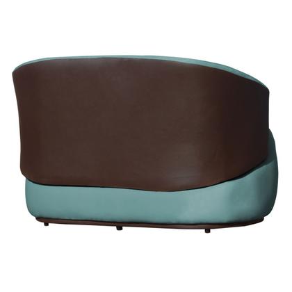 Imagem de Namoradeira Poltrona 2 Lugares Bia Composê Veludo com material sintético