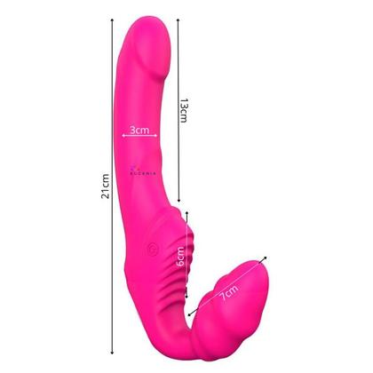 Imagem de Nana S-Hande Vibrador Duplo Strapless 9 Modos de Vibração 21,8cm x 3,1cm Flexível em Silicone Recarregável