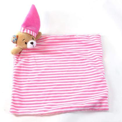 Imagem de Naninha Com Chocalho Urso Rosa Love