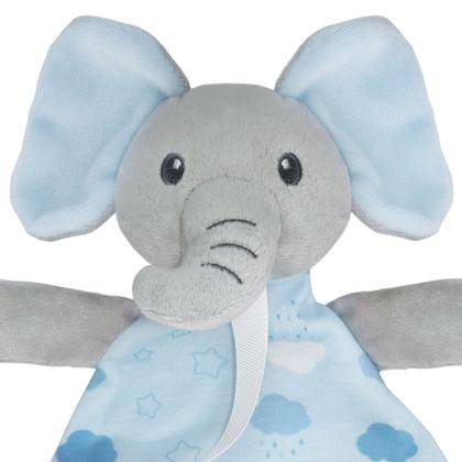 Imagem de Naninha com Prendedor de Chupeta Elefante Azul Buba 14560