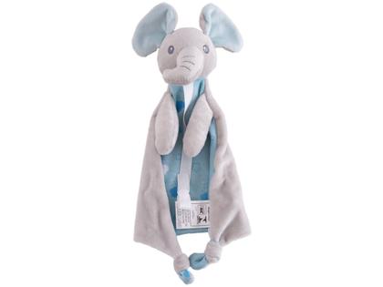 Imagem de Naninha Com Prendedor de Chupeta Elefante Azul soninho Buba
