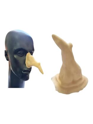 Imagem de Nariz bruxa com verruga Prótese de látex + látex cola 10ml