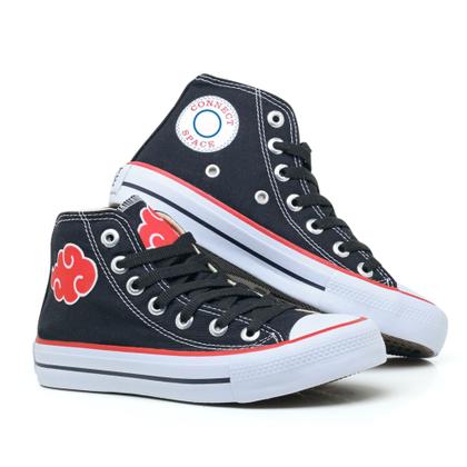 Imagem de Naruto Akatsuki Tenis All Masculino Feminino Cano alto Clássico Envio Já. 064Bo