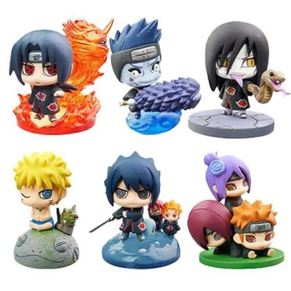 Imagem de Naruto Shippuden: Figuras de Ação Sasuke, Kakashi e Gaara - Bonecos de PVC