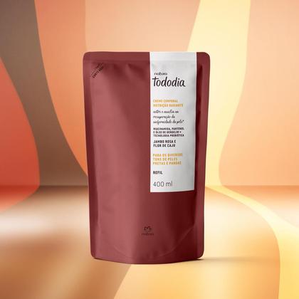 Imagem de Natura Refil Creme Corporal Nutrição Radiante Tododia Jambo Rosa e Flor de Caju 400ml