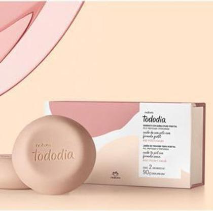 Imagem de Natura tododia sabonete em Barra noz e pecã de cacau 01 caixa com 02 un de 90g cada